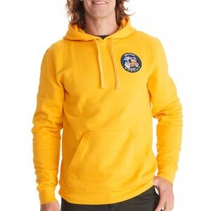 Marmot x Bronco Hoodie – Size Large – Yellow Fleece Pullover